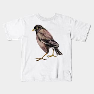 Bird Common Myna Kids T-Shirt